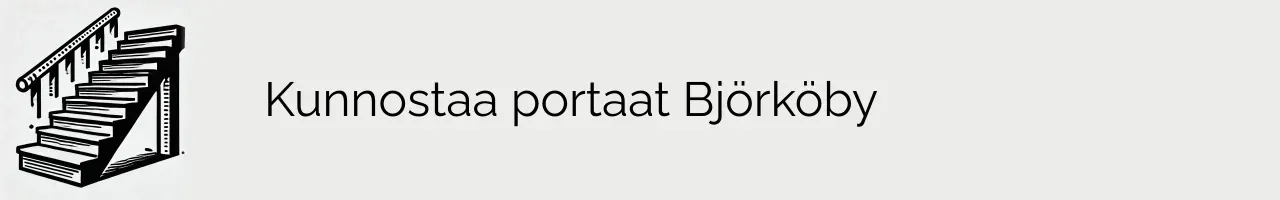 Kunnostaa portaat Björköby